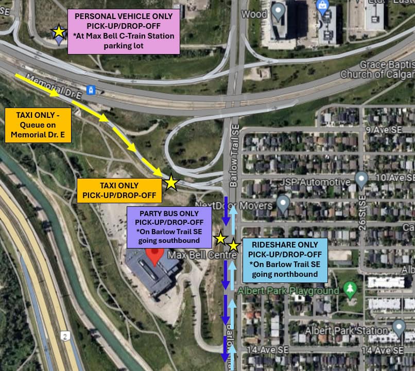 Chasing Summer Pick Up & Drop Off Zones